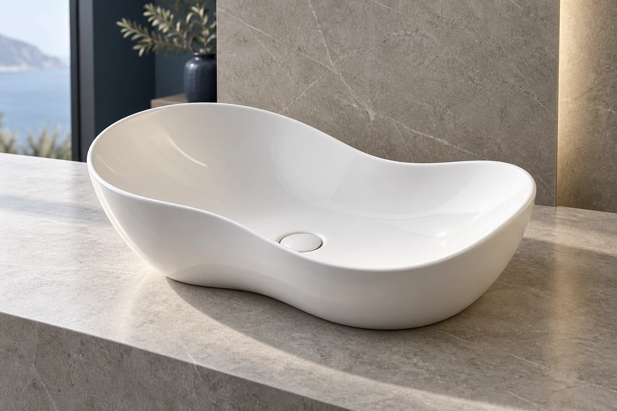 Decorative ceramic art sink